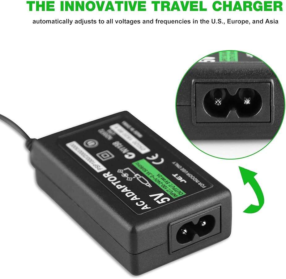 PSP Charger, AC Adapter Wall Charger Compatible with Sony PSP-110 PSP-1001 PSP 1000 / PSP Slim & Lite 2000 / PSP 3000 Replacement - Image 6