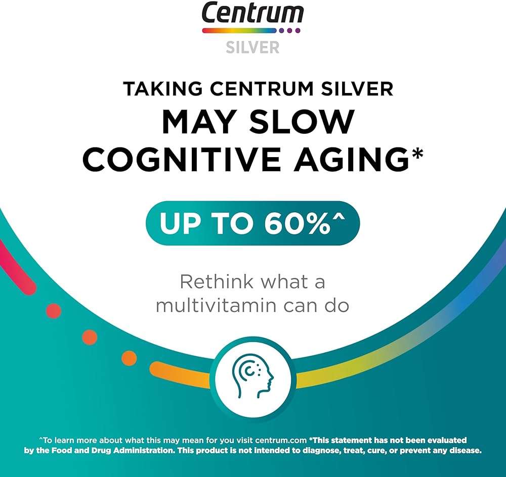 Centrum Silver Women's Multivitamin for Women 50 Plus, Multivitamin/Multimineral Supplement with Vitamin D3, B Vitamins, Non-GMO Ingredients, Supports memory and cognition in older adults - 65 Ct - Image 4