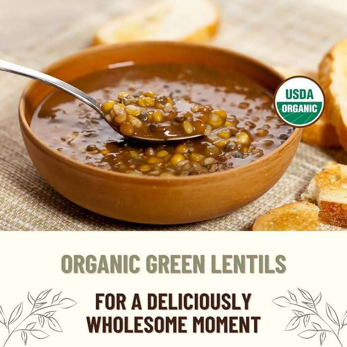 Mountain High Organics Certifed Organic Green Lentils 1/25LB Bag - Image 4