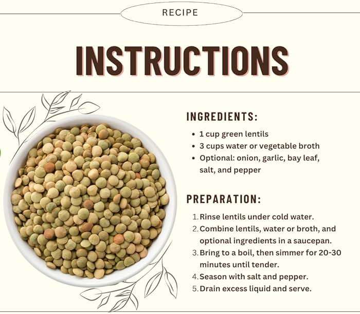 Mountain High Organics Certifed Organic Green Lentils 1/25LB Bag - Image 5