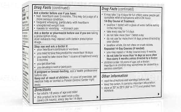 Camber Omeprazole 20mg Delayed-Release Tablets, Heartburn and Acid Reducer Reflux Medicine (42 Count) - Image 8