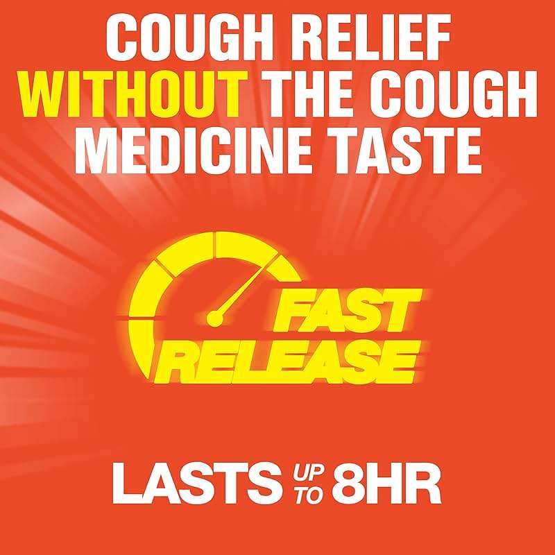 Delsym Maximum Strength Cough Suppressant, Over-the-Counter Medication for Cough, Fast Release Caplets with Dextromethorphan HBr, Cough Medicine for Adults Lasts Up to 8 Hours Day or Night, 20 Count - Image 6