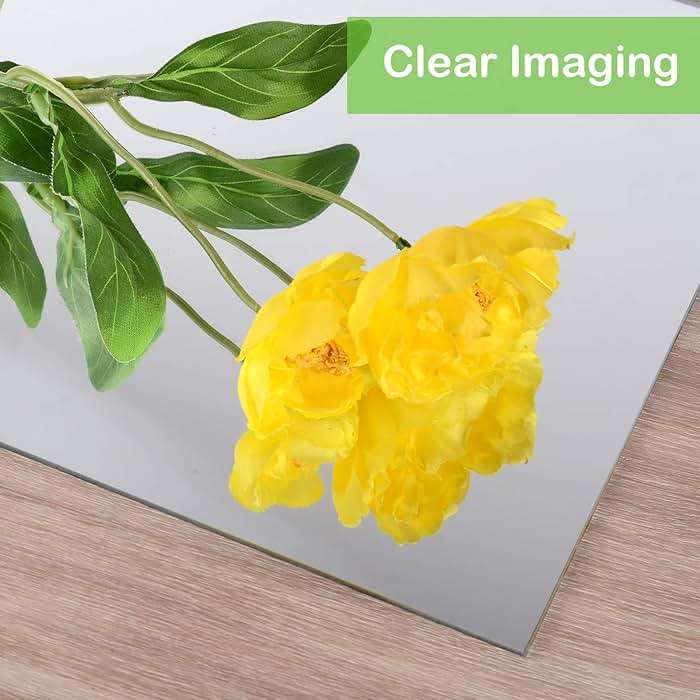 EVENLIVE® Full Length Mirror Tiles, Frameless Glass Wall Mirror 12 Inch x 4 Pieces, Body Mirror, Long Mirror, Gym Mirrors for Home Gym, for Door, Closet, Room, Easy to Install - Image 8