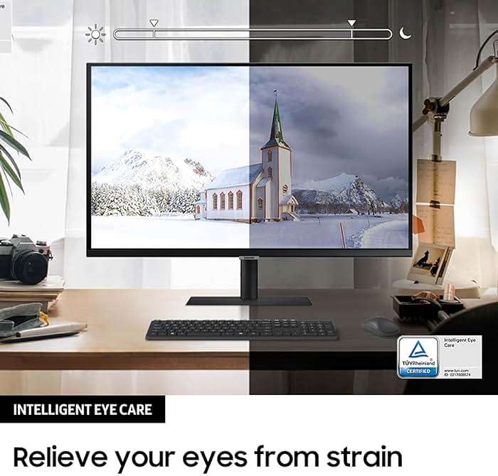 Samsung 27” S80UA 4K UHD IPS HDR10 High Resolution Monitor, USB-C, Eye Saver Mode, Eco Saving Plus, LS27A804UJNXGO, 2025, 3 Year Warranty - Image 6