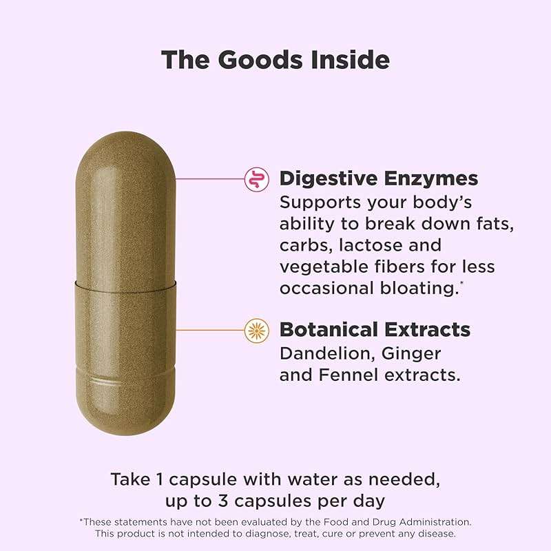 OLLY Beat The Bloat Capsules, Digestive Support Enzymes, Supplement for Women - 25 Count - Image 3