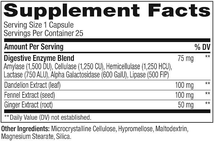 OLLY Beat The Bloat Capsules, Digestive Support Enzymes, Supplement for Women - 25 Count - Image 6