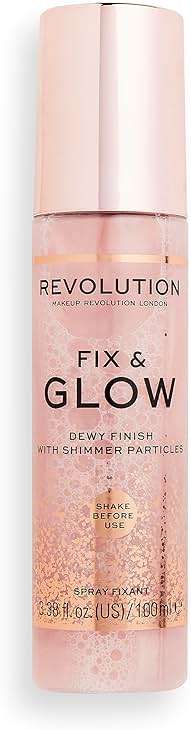 Makeup Revolution Fix & Glow Fixing Spray, Illuminating & Hydrating, Vegan & Cruelty-Free, 3.38 Fl Oz - Image 2