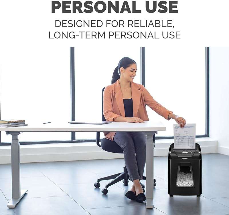 Fellowes 14C10 14-Sheet Cross-Cut Home Office Paper Shredder - Image 8