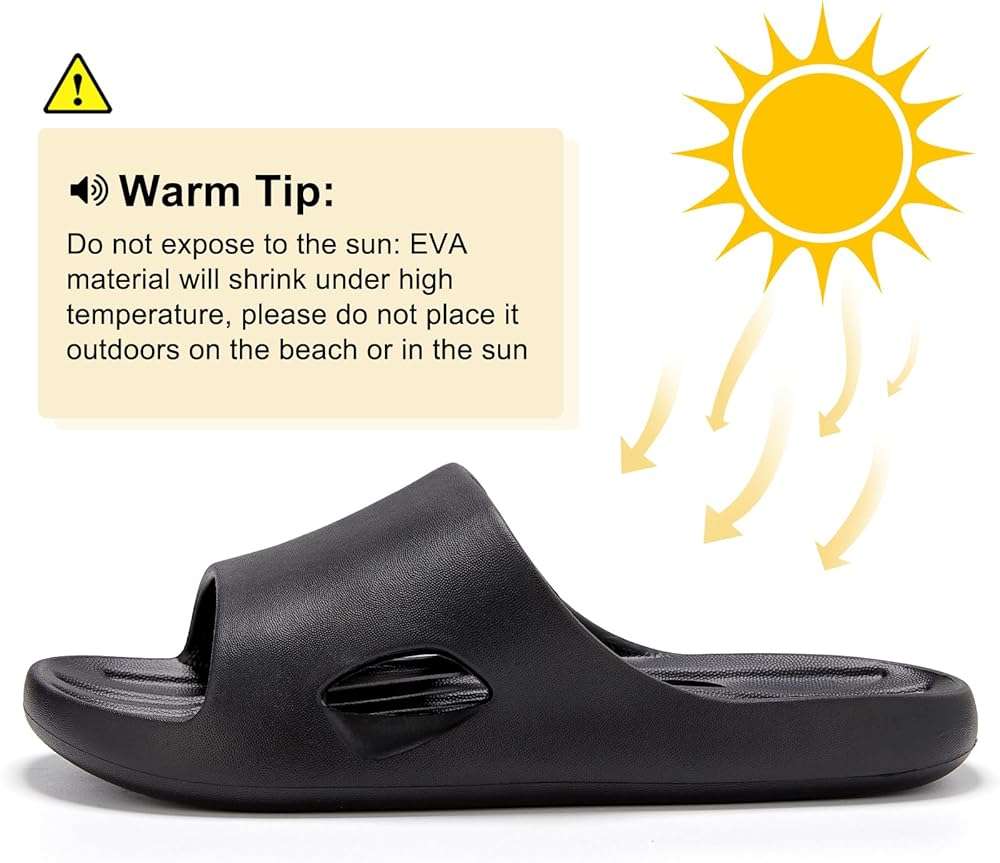 Aoowoll Mens Shower Shoes With Holes Dry Quickly Bath Slippers Womens Non Slip Indoor Home Bedroom Pool Spa Guest College Dorm - Image 4