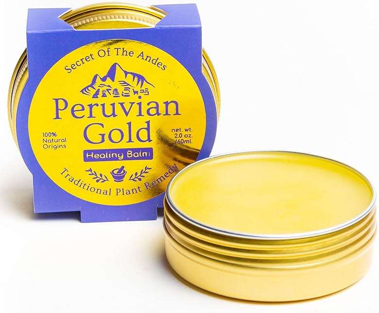 Peruvian Gold | All Purpose Healing Balm | Scars, Eczema, Facial Moisturizer Cream, Dry Skin, Hair, Sun Burns | All Organic Fair Trade Ingredients (2 Fl Oz) 2 Ounces Sustainably sourced ingredients - Image 1