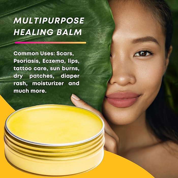 Peruvian Gold | All Purpose Healing Balm | Scars, Eczema, Facial Moisturizer Cream, Dry Skin, Hair, Sun Burns | All Organic Fair Trade Ingredients (2 Fl Oz) 2 Ounces Sustainably sourced ingredients - Image 4