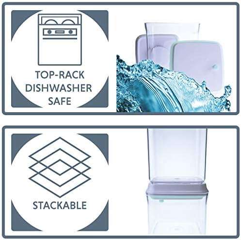 Bop Top Airtight Food Storage Containers with Lid 2 Cups / 16 oz | Kitchen Canister Sets | Air Tight Pantry Container | Pop Top Dry Food Storage Containers for Snacks, Sugar, Flour, Baking, Pasta - Image 3