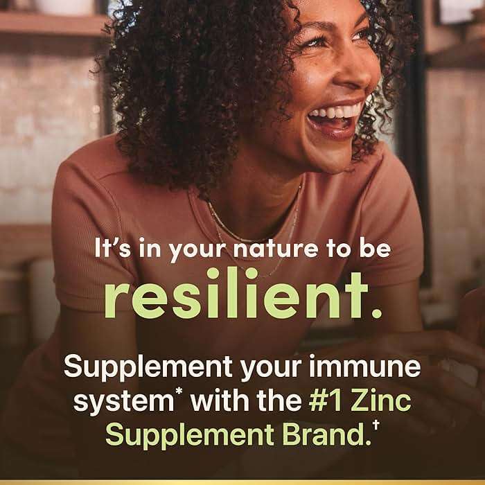 Nature’s Bounty Zinc 50mg, Immune Support & Antioxidant Supplement, Promotes Skin Health, 1 Caplet Per Day, Gluten Free, 250 Vegetarian Caplets - Image 4
