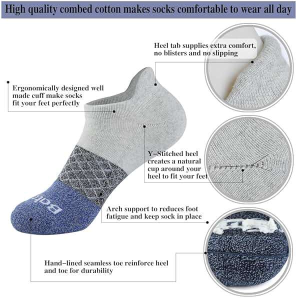 bataidis Women's Casual Ankle Socks Low Cut Athletic Socks 6 pairs - Image 2