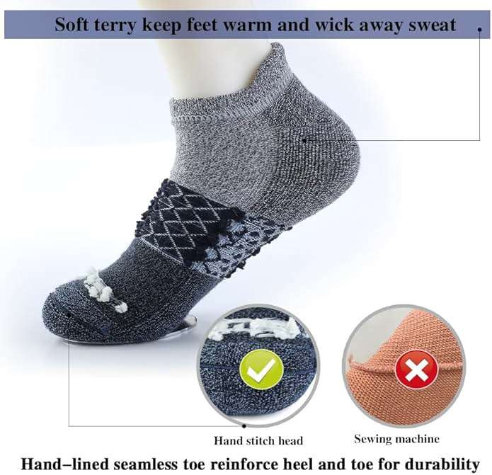 bataidis Women's Casual Ankle Socks Low Cut Athletic Socks 6 pairs - Image 3