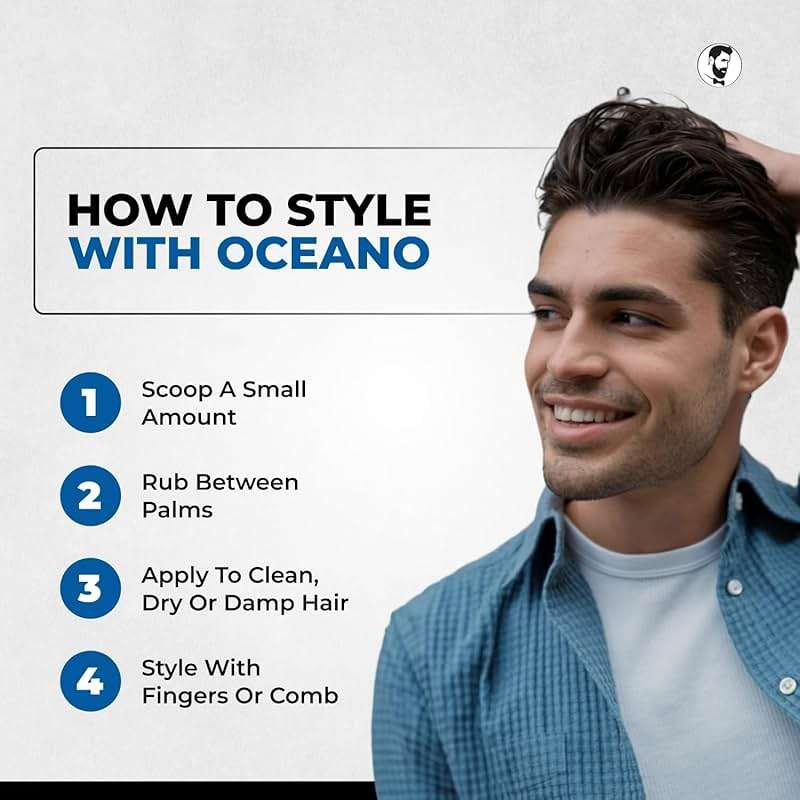 Gentlemen Republic Oceano Men's Hair Gel 16oz - Strong Touchable Hold and High Shine Styling Gel for Hair, 100% Alcohol-Free Professional Formula with Fresh Scent, Mens Hair Product Made in USA - Image 7