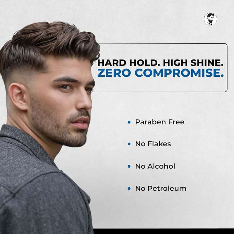 Gentlemen Republic Oceano Men's Hair Gel 16oz - Strong Touchable Hold and High Shine Styling Gel for Hair, 100% Alcohol-Free Professional Formula with Fresh Scent, Mens Hair Product Made in USA - Image 8