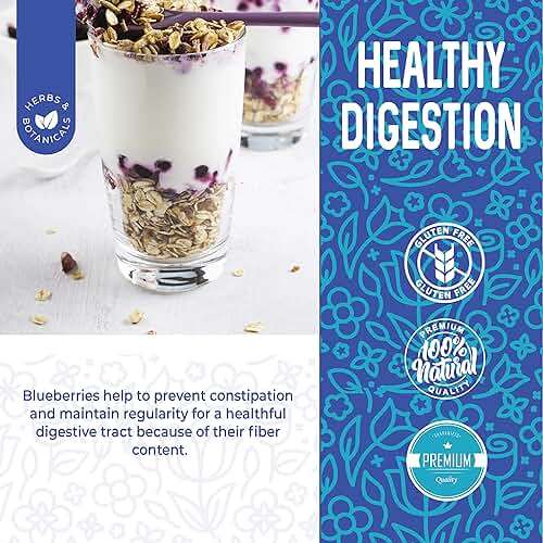 Herbaila Whole Dried Blueberries, No Sugar Added, Bulk, Dehydrated, Dried Unsweetened Blueberries, All Natural, Non-GMO, 1 Pound. - 16 oz. - Image 7