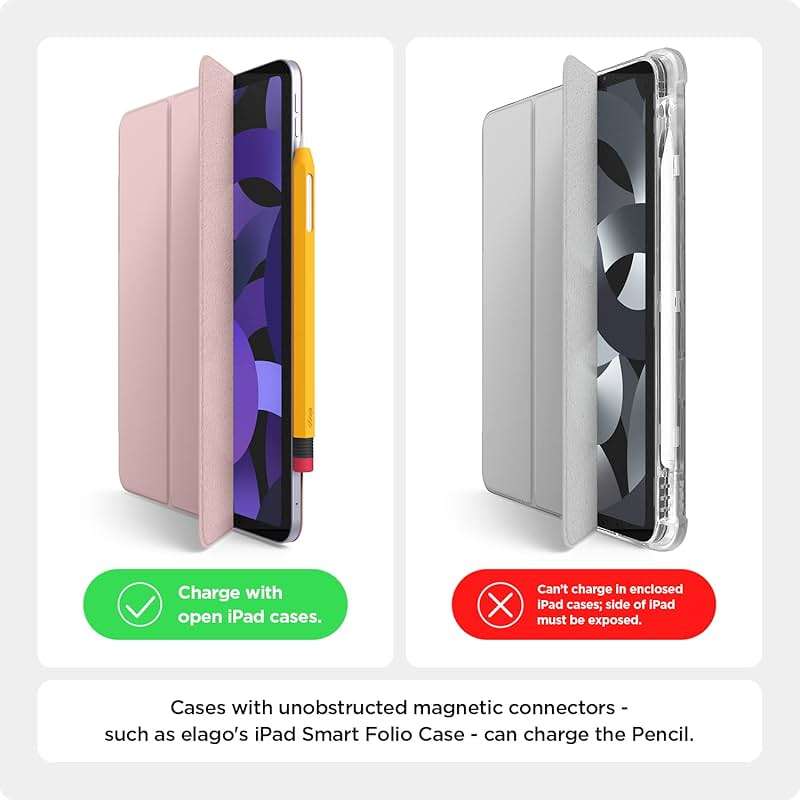 elago Compatible with Apple Pencil Pro Case & Apple Pencil 2nd Generation Case, Compatible with Magnetic Charging, Double Tap, Squeeze, Haptic (Must Read Installation Instructions) (Yellow) - Image 7