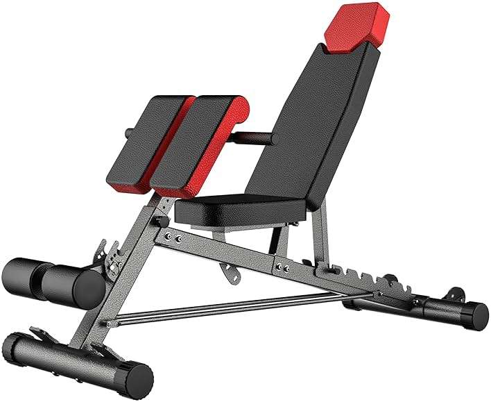 Finer Form Multi-Functional FID Weight Bench for Full All-in-One Body Workout – Hyper Back Extension, Roman Chair, Adjustable Ab Sit up Bench, Incline Decline Bench, Flat Bench - Image 1