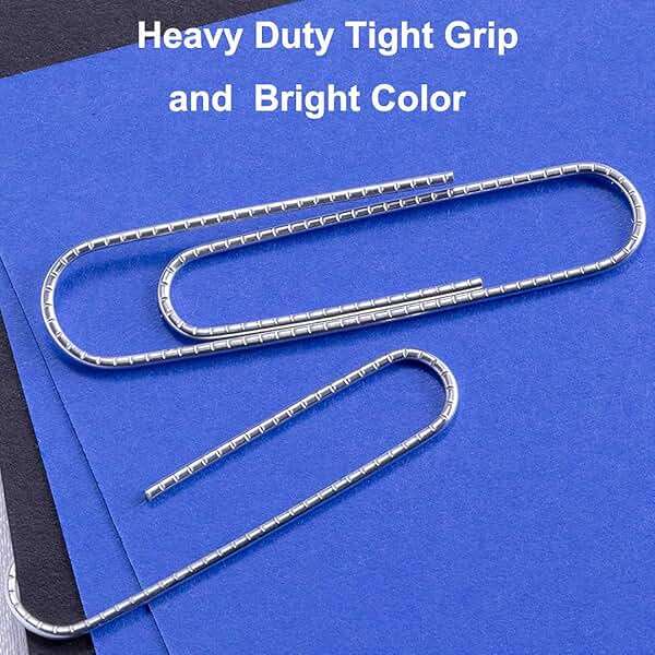 Vinaco Paper Clips Non Skid, 100 Pack Large Paper Clips 2 Inch (50 mm), Durable & Rust Resistant, Jumbo Paperclips. Great for Office, School and Personal Use - Image 4