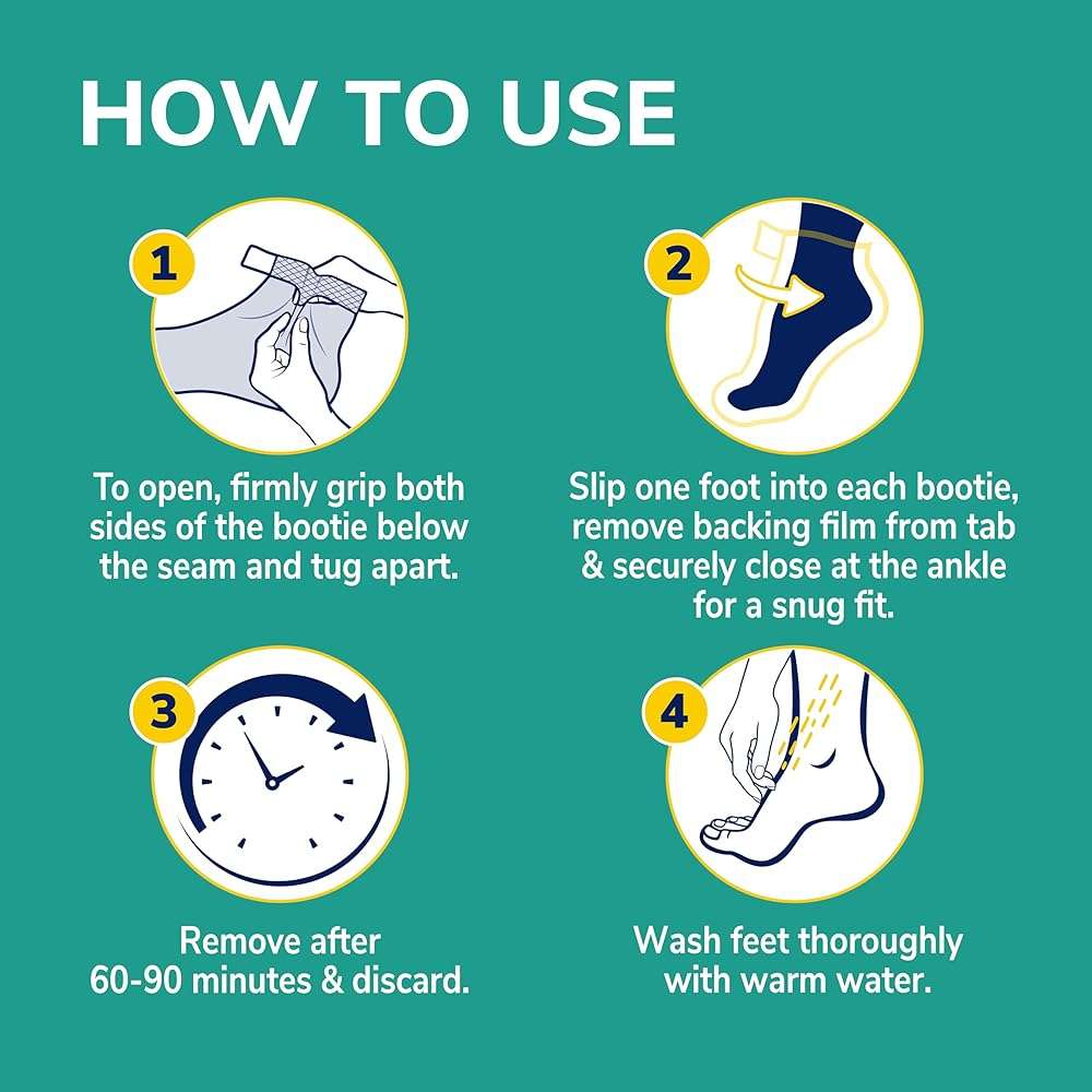 Dr. Scholl's Rough, Dry Skin Ultra Exfoliating Foot Peeling Mask, 3 Pairs Moisturizing Socks Gently Peels and Softens, with Urea, Dry Skin Callus Remover for Feet - Image 6