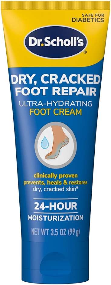 Dr. Scholl's Dry, Cracked Foot Repair Ultra-Hydrating Foot Cream Moisturizer, 3.5 oz, Skin Care Foot Lotion with 25% Urea for Dry Cracked Feet, Heals and Moisturizes for Healthy Feet - Image 1