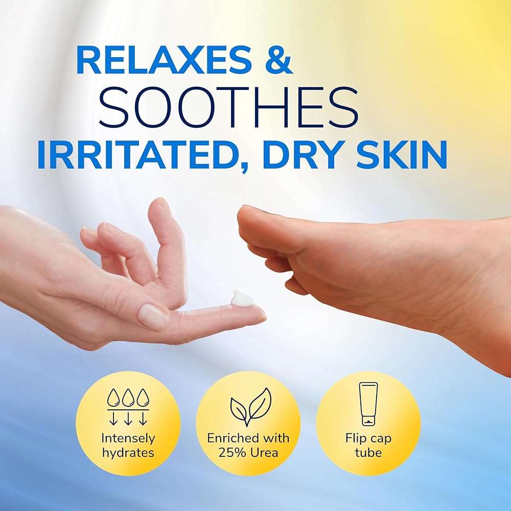 Dr. Scholl's Dry, Cracked Foot Repair Ultra-Hydrating Foot Cream Moisturizer, 3.5 oz, Skin Care Foot Lotion with 25% Urea for Dry Cracked Feet, Heals and Moisturizes for Healthy Feet - Image 5