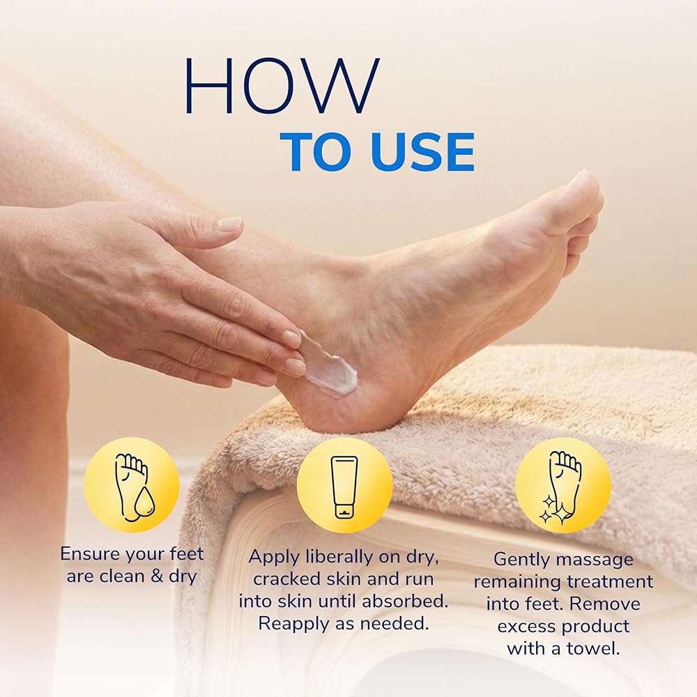 Dr. Scholl's Dry, Cracked Foot Repair Ultra-Hydrating Foot Cream Moisturizer, 3.5 oz, Skin Care Foot Lotion with 25% Urea for Dry Cracked Feet, Heals and Moisturizes for Healthy Feet - Image 7