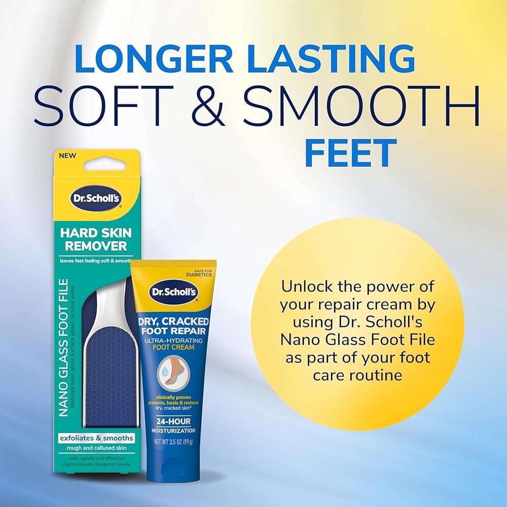 Dr. Scholl's Dry, Cracked Foot Repair Ultra-Hydrating Foot Cream Moisturizer, 3.5 oz, Skin Care Foot Lotion with 25% Urea for Dry Cracked Feet, Heals and Moisturizes for Healthy Feet - Image 8
