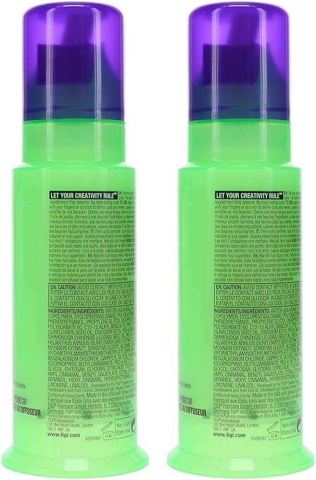 Bed Head by TIGI Curls Rock Amplifier Curly Hair Cream for Defined Curls 3.8 oz (Pack of 2) | for Defined Curls - Image 3