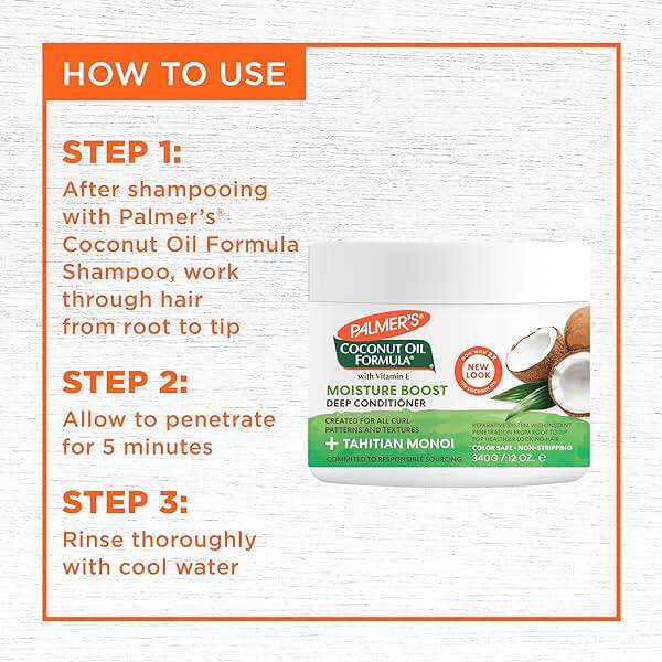 Palmer's Coconut Oil Formula Moisture Boost Deep Hair Conditioner, 12 Fl Oz | Palmer's - Image 5