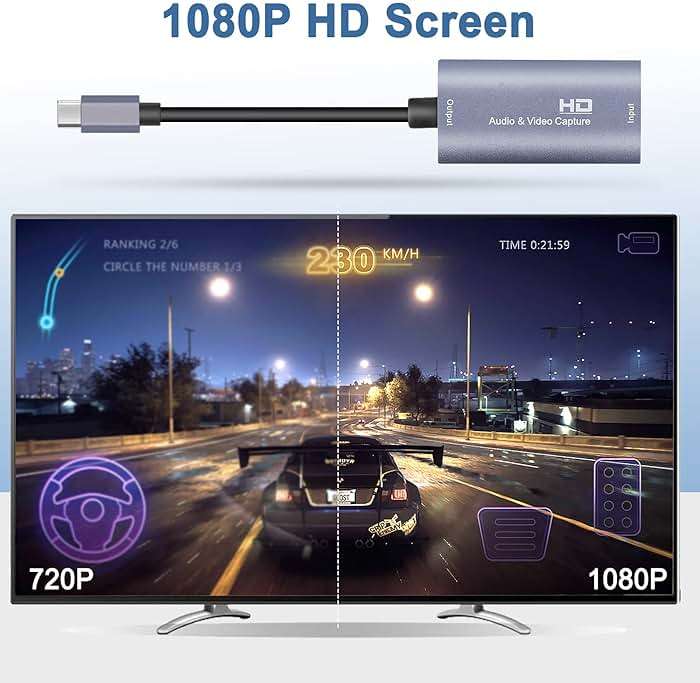Guermok Video Capture Card, 4K USB3.0 HDMI to USB C Capture Card for Streaming, 1080P 60FPS, Compatible with iPad Mac OS Windows, Quest 3, OBS, PS5/4, Switch2/1, Xbox, Camera (Silver) - Image 4