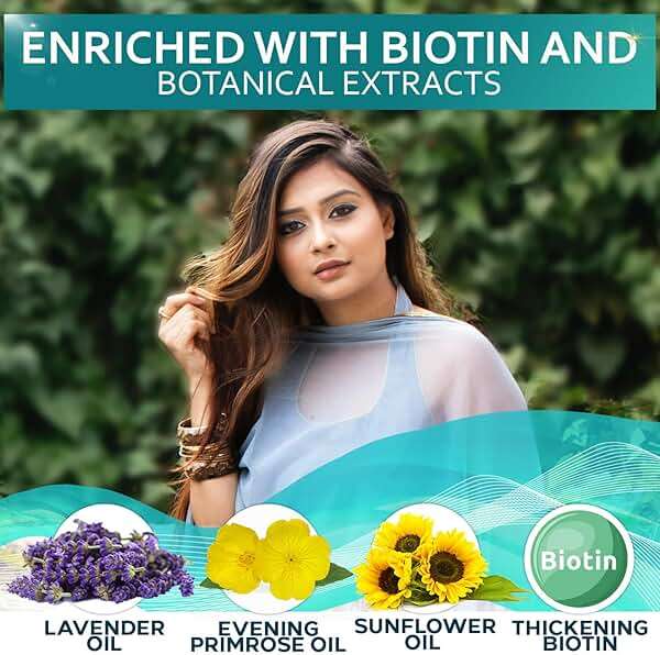 Biotin Hair Thickening Serum for Men and Women - Intense Strengthening Treatment Product with Natural Botanical Oil Blend to Help Boost Thin Hair - Repair Thinning Hair, Increase Volume and Shine - Image 3