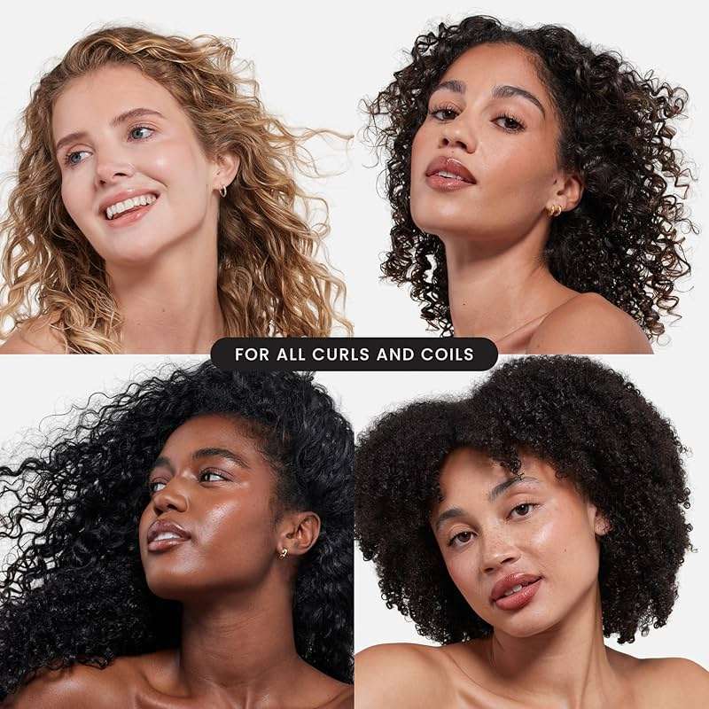 Tangle Teezer Ultimate Detangler Curly Hair Brush, Dry & Wet Hairbrush, Reduces Frizz & Breakage, for 3C to 4C Curly Hair Types, Purple Passion - Image 3