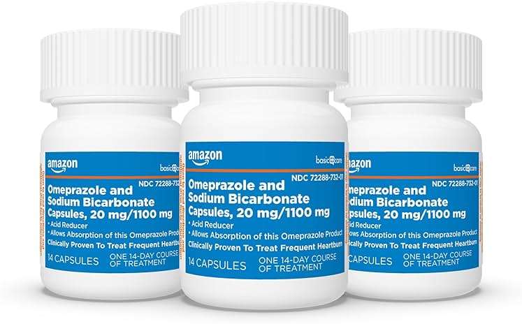 Amazon Basic Care Omeprazole and Sodium Bicarbonate Capsules, 20 mg/1100 mg, 24-Hour Acid Reducer, Frequent Heartburn Relief, 42 Count - Image 6