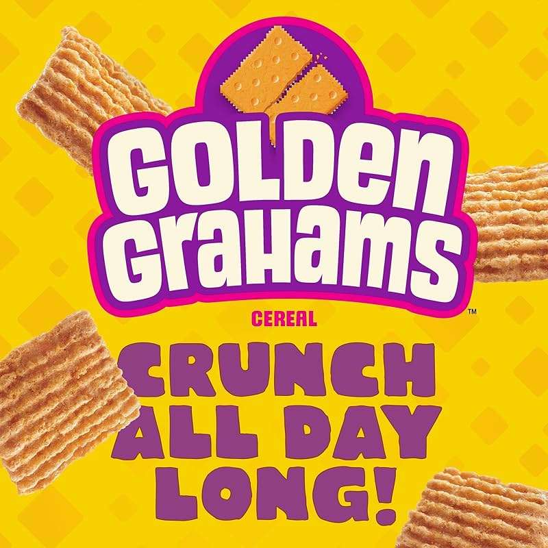 Golden Grahams Breakfast Cereal, Graham Cracker Taste, Made with Whole Grain, Family Size, 18.9 oz - Image 3