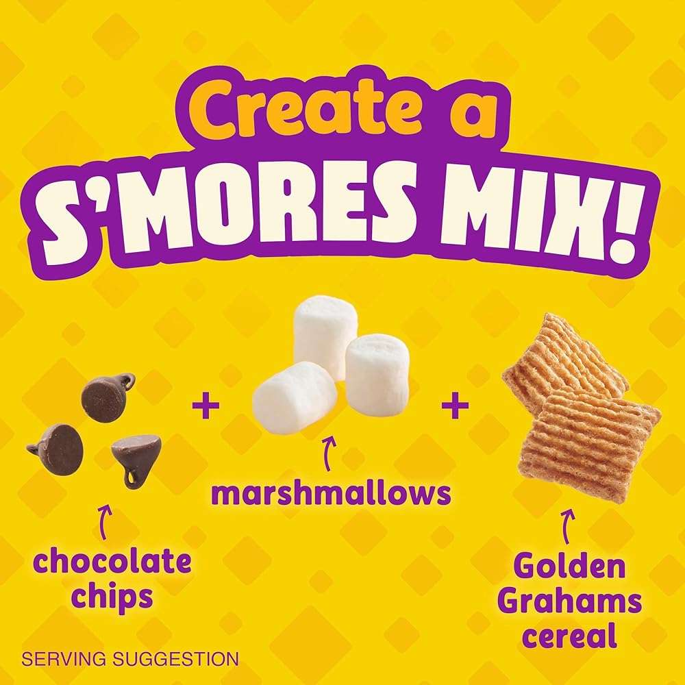 Golden Grahams Breakfast Cereal, Graham Cracker Taste, Made with Whole Grain, Family Size, 18.9 oz - Image 7