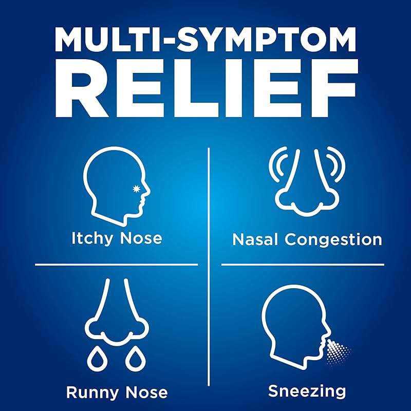 Amazon Basic Care Multi-Symptom Triamcinolone Acetonide Nasal Allergy Spray, 24-Hour Non-Drowsy Allergy Relief, 55 mcg, 0.57 fl oz (2-Pack) - Image 2