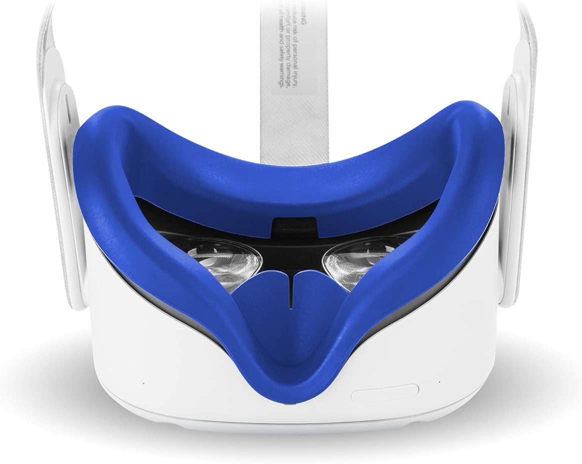 Compatible with Oculus Quest 2 Accessories, VR Silicone face Cover, VR Shell Cover,Compatible with Quest 2 Touch Controller Grip Cover,Protective Lens Cover,Disposable Eye Cover - Image 4