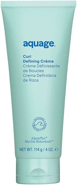 Aquage Curl Cream - Frizz Control Defining Cream for Natural Curls and Waves - Moisturizing Curly Hair Products with Soft Hold and Shine (4 oz) - Image 1
