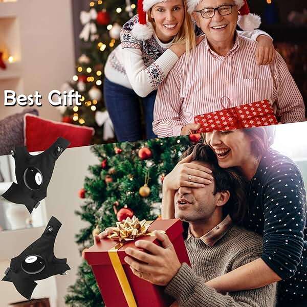 LED Flashlight Gloves, Fathers Day Dad Gifts from Daughter Son Wife, Gift for Men Boyfriend Husband Him Birthday Christmas, Cool Gadget Finger Lights Waterproof for Camping Fishing Repairing (Black) - Image 2