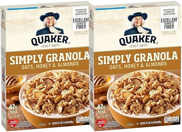 Quaker Simply Granola Honey & Almond, (Pack of 2) - Image 1