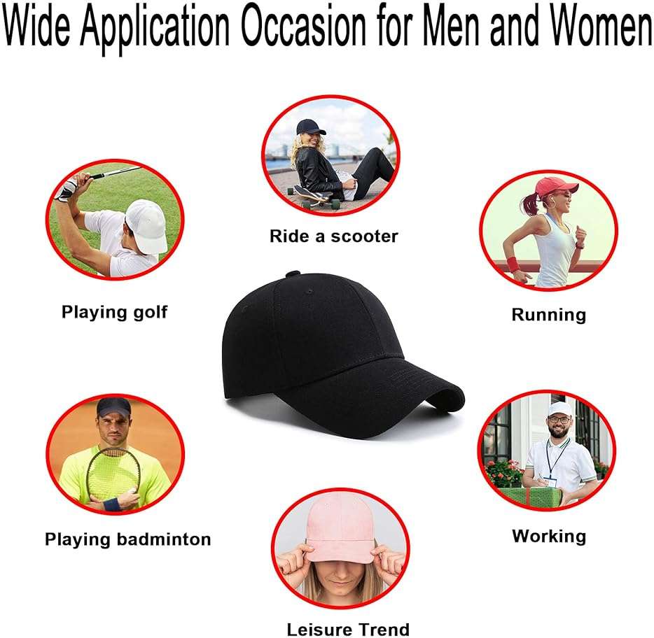 PFFY 2 Packs Baseball Cap Golf Dad Hat for Men and Women - Image 7