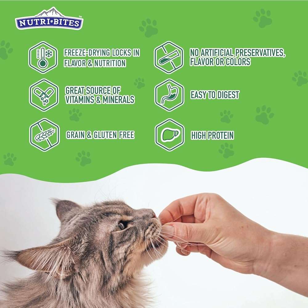 Nutri Bites Freeze Dried Beef Liver Dog & Cat Treats, Single Ingredient High Protein Pet Treats, 17.6 oz - Image 5