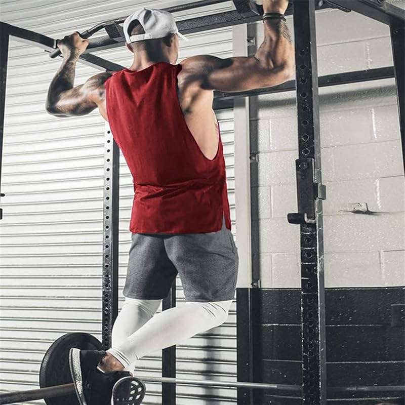 COOFANDY Men Workout Tank Top 2 Pack Gym Bodybuilding Sleeveless Muscle T Shirts - Image 3