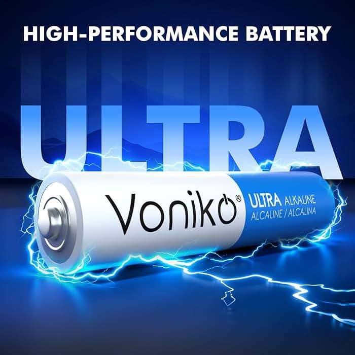Voniko Ultra AAA Batteries 100 Pack - Alkaline Triple A Battery, Ultra Long-Lasting for All Your Devices, 10-Year Shelf Life, Leak-Proof & Mercury-Free - Image 2