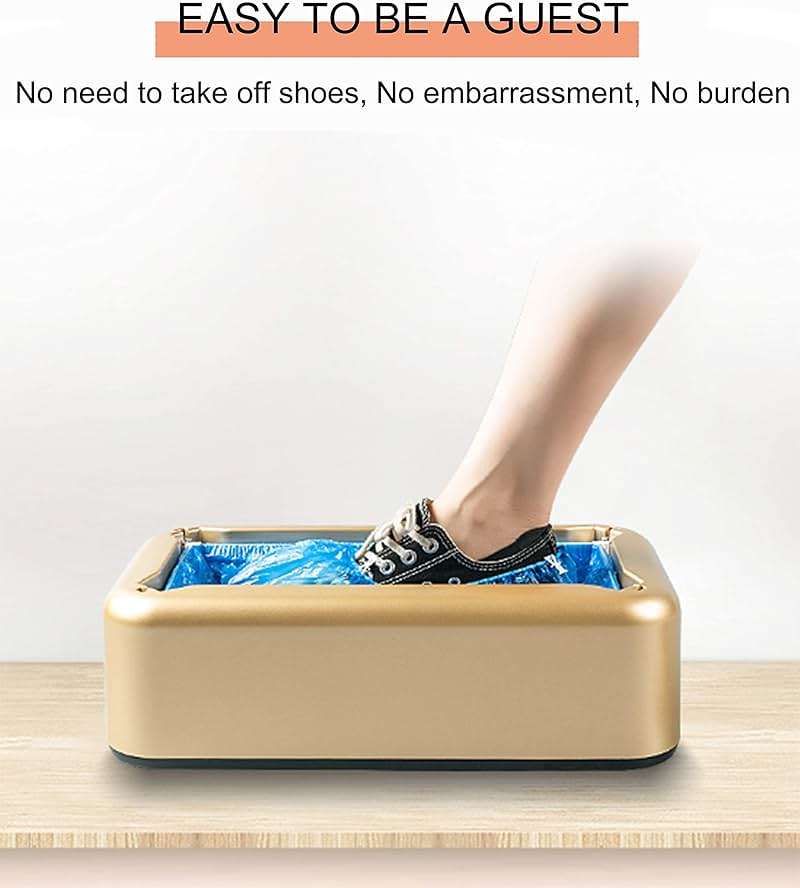 LCPCX Disposable shoe covers with T-buckle shoe covers, 100 packs (50 pairs), applicable shoe cover machine, can be used in laboratories, homes, stores and other public places - Image 7