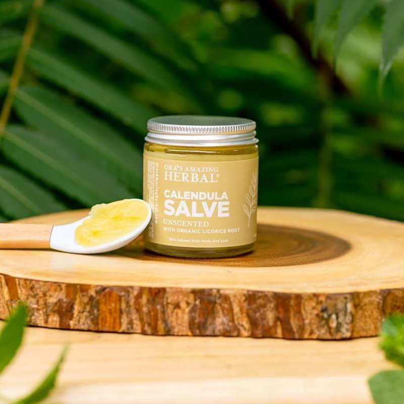 Calendula Salve, Calendula Cream, Drawing Salve, Calendula Ointment, Ora's Amazing Herbal, Coconut Free Salve made with Organic Calendula and Licorice Root, 1 oz - Image 5