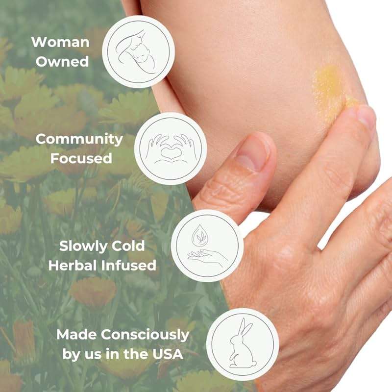 Calendula Salve, Calendula Cream, Drawing Salve, Calendula Ointment, Ora's Amazing Herbal, Coconut Free Salve made with Organic Calendula and Licorice Root, 1 oz - Image 8